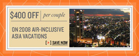 Save $400 on Asian Vacations
